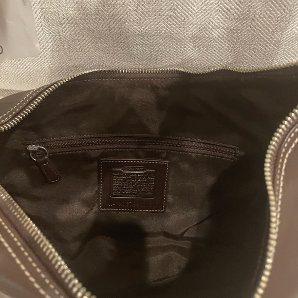 COACH brown leather hobo bag - Picture 3 of 7